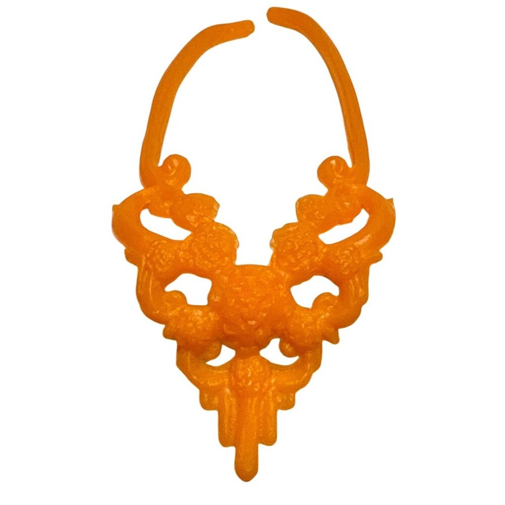 Monster High Necklace Orange For Skelita Calaveras Scaris